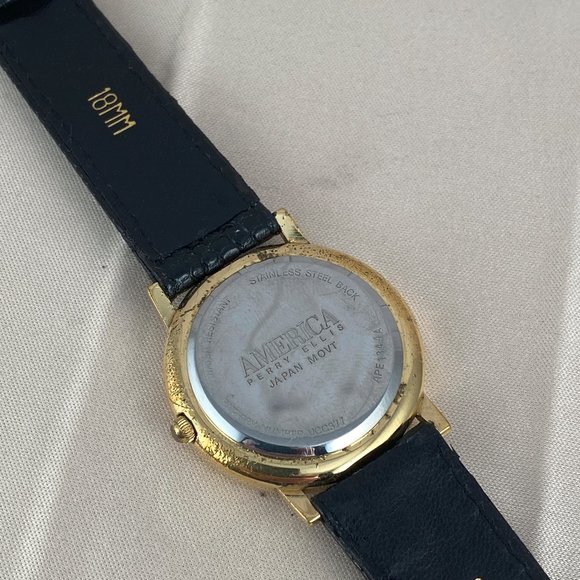 Vintage AMERICA Perry Ellis Moon Phase Watch Roman Numerals Date - Picture 8 of 8